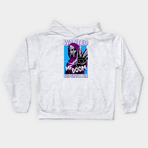 Vintage MF DOOM Kids Hoodie by Well George